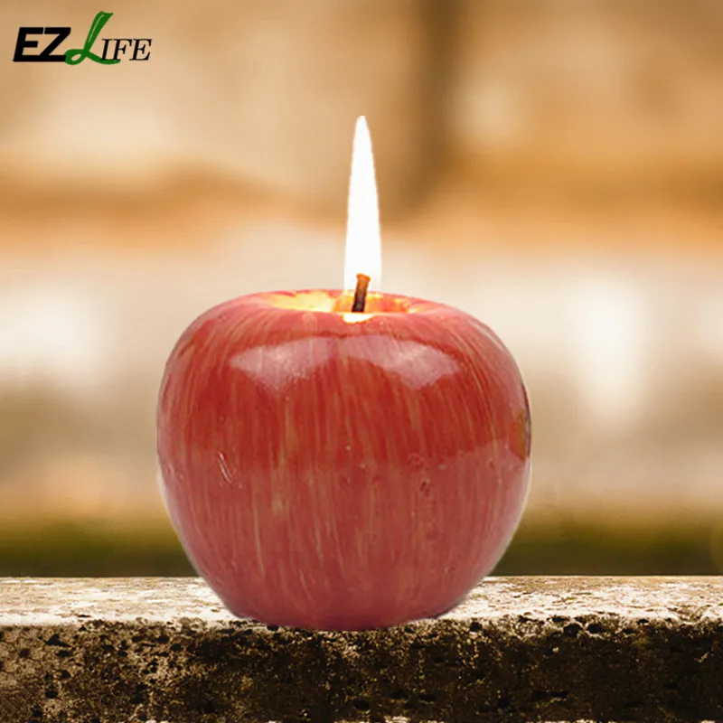 novelty apple shape decorative candles red color valentines day decorative candles for home decoration tools gift - Decorative Candles novelty apple shape decorative candles red color valentines day decorative candles for home decoration tools gift - Decorative Candles