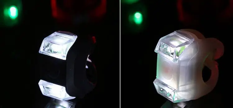 Sale Bicycle Silicone Lamp Sixth Generation Lamp Warning Double LED Double Eyes Lamp Bicycle Accessories Equipment  Bike Headlight 7