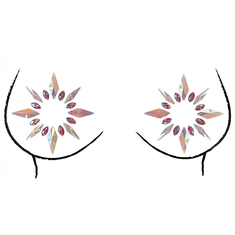 FestivalQueen DIY брови лицо тела стикер для женщин Клей Кристалл Блеск Драгоценности фестиваль вечерние глаза кристалл наклейки с блестками - Окраска металла: 8