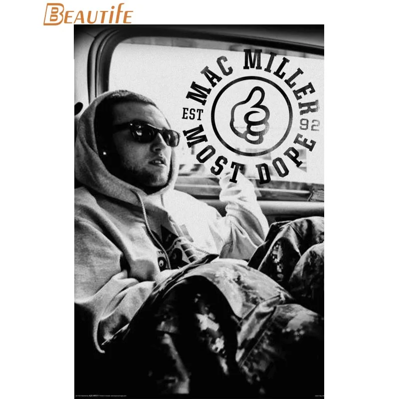 Новое поступление mac miller плакат ткань Шелковый украшения дома настенный