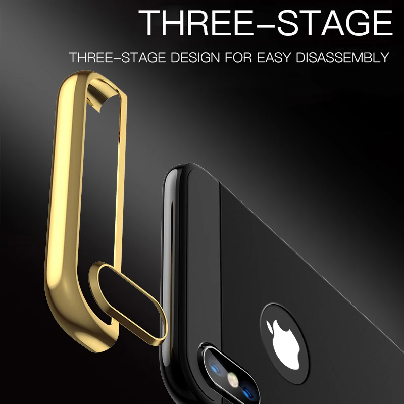 Роскошный чехол с полным покрытием 360 градусов для телефона iphone 6 6s 7 8 X XS Max XR