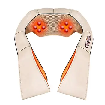 

18W Electrical Shiatsu Automotive Back Neck Shoulder Body Massager Heating Function Infrared Heated Kneading Car/Home Massage