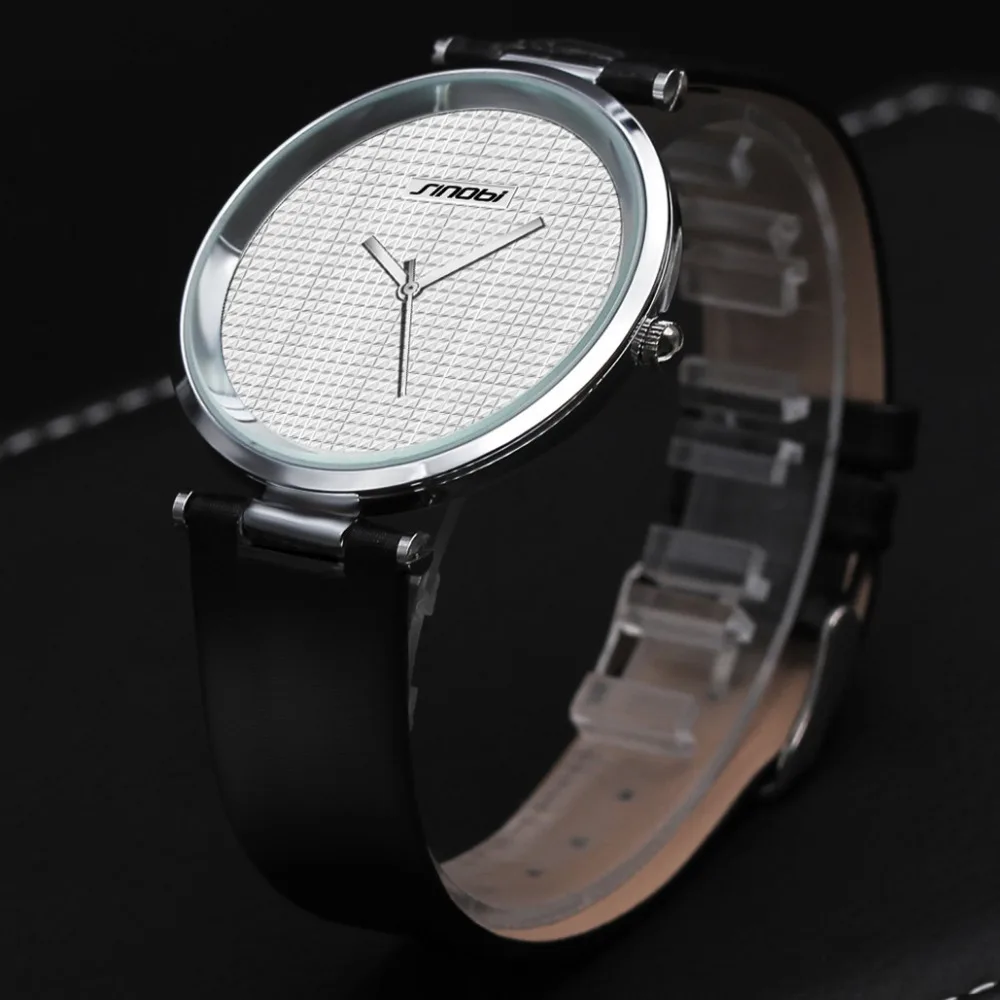 Super Slim Новое Прибытие Кварцевые Часы Luxury Brand sinobi простой часы мужской