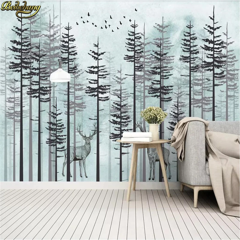 

beibehang Custom Nordic small fresh Wallpaper 3D Photo wallpapers for living room Bedroom Backdrop wall papers home decor Mural