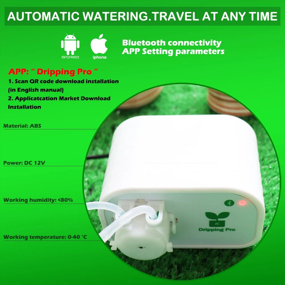 DXBQYYXGS Dripping pro Mobile phone control Garden plant utomatic Drip Irrigation watering system Intelligent water timer pump DXBQYYXGS Dripping pro Mobile phone control Garden plant utomatic Drip Irrigation watering system Intelligent water timer pump