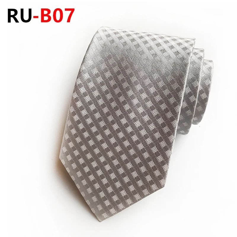 RU-B07 67 цветов, шелковый галстук для мужчин, жаккардовый, 8 см, Модный Цветочный галстук, деловой галстук для свадебной вечеринки, галстук, подарок для Него - Цвет: RU-B07