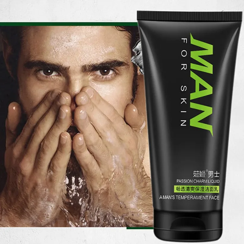 Man oil control face cleaner pore cleaner face wash men facial cleanser