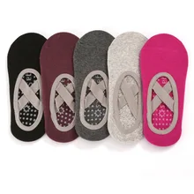 Профессиональный полосатая повязка Йога носки для бальных танцев тренажерный зал Фитнес хлопковые спортивные носки для Для мужчин и женские носки-Тапочки