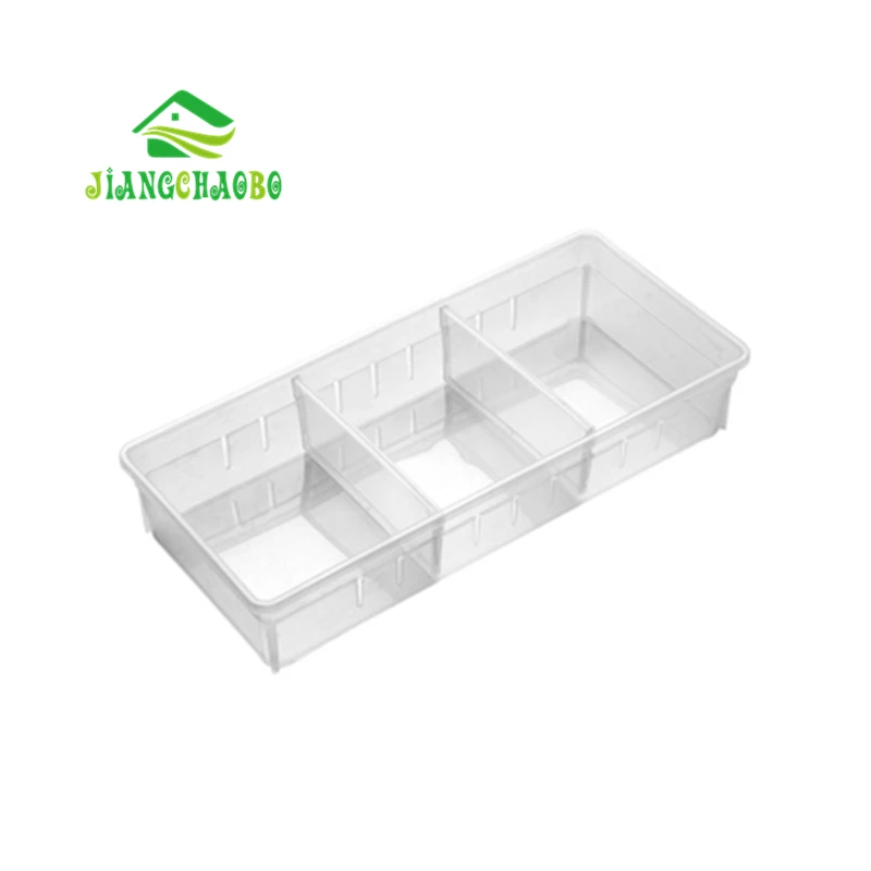 JiangChaoBo прозрачные мульти ящики для шкафа Ящики для хранения кухонной утвари маленькие ящики перегородка столы ящики для хранения - Цвет: S Wide