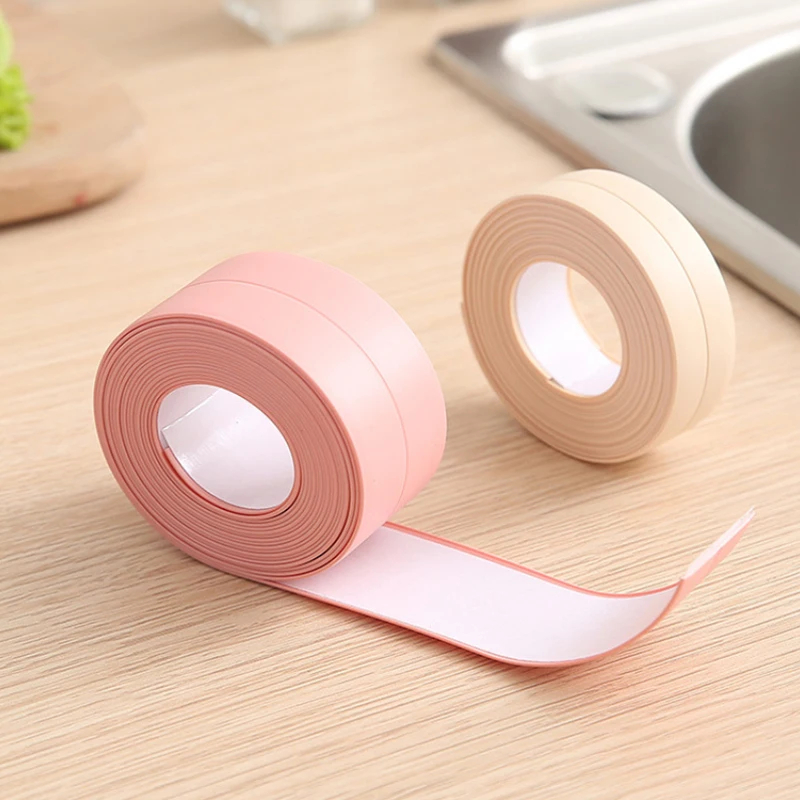 1PC Multi-purpose Self-adhesive Strong Color PVC Repair Waterproof Bonding Tape Sealing Sink Bathroom Wall Corner Sticker Tapes