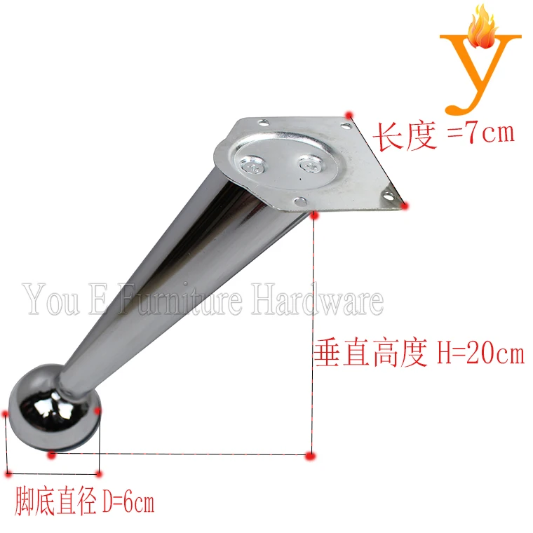 

4 pcs 200MM metal furniture Caster and /sofa/tea table leg F001