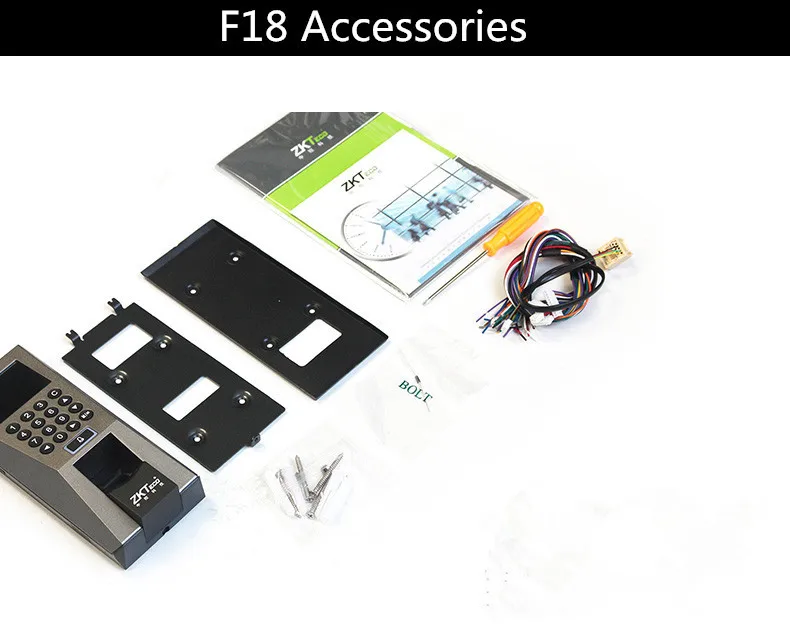 Zk F18 Biometric Fingerprint Scanner Access Control Time