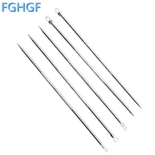 13 см Neweat серебряный цвет 20 шт серебро для черных точек угревая сыпь экстрактор для удаления косметического инструмента нержавеющая игла удалить