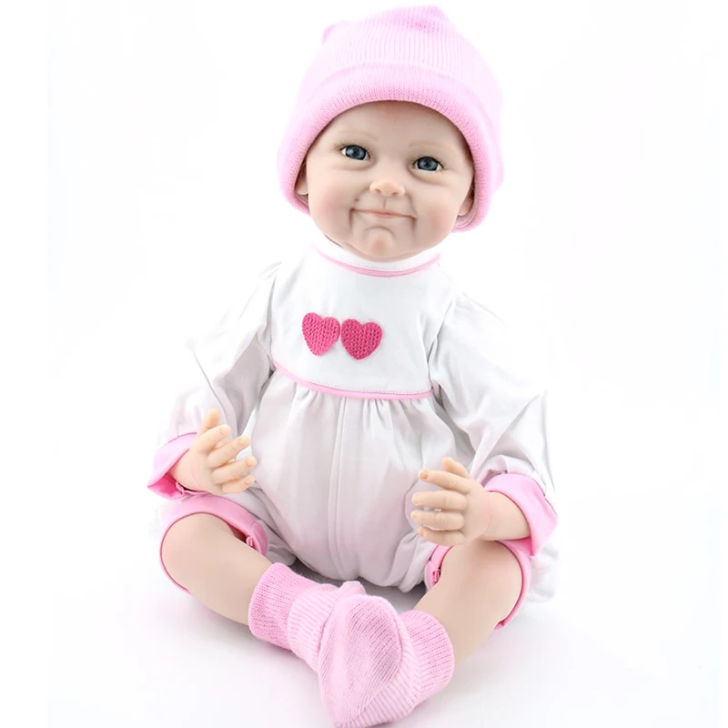smiling baby doll