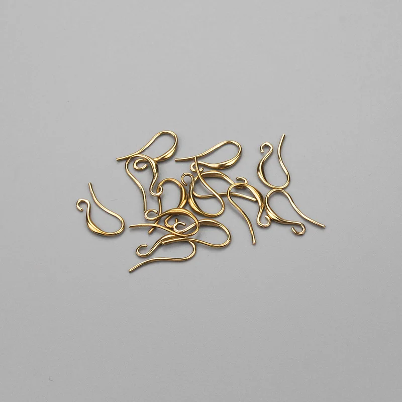 

10pcs/lot 1.7cm Alloy Metal Gold Earrings Clasps Hooks Ear Connectors Jewelry Accessories For DIY Handmade Jewelry Making