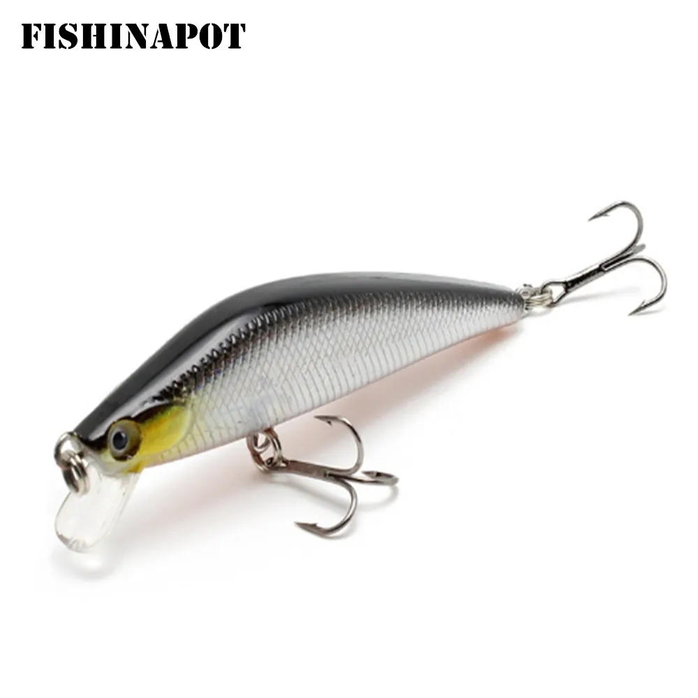 

FISHIANPOT Minnow Fishing Lure 7.5cm 7g 3D Eyes Crankbait Wobblers Artificial Plastic Hard Bait Japan Fishing Tackle Swimbait