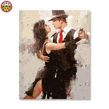 Tangodiy картина маслом по номерам их собственные окрашены на окрашенный цвет номер висит картина маслом украшения дома подарок