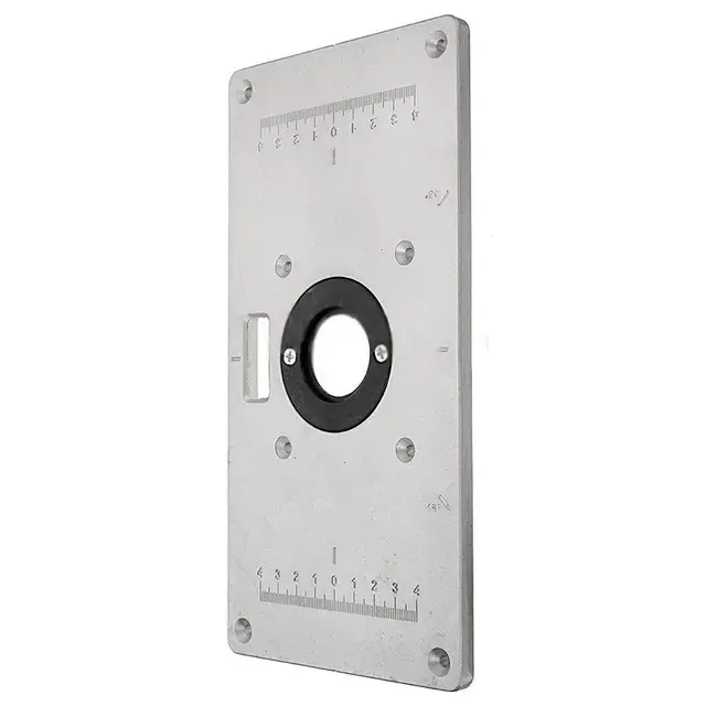 235*120*8mm Woodworking Multifunctional Aluminum Alloy Table Insert Plate Plastic Router BoardInsert Ring