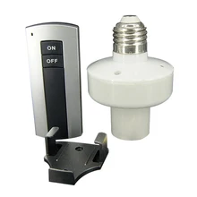 Горячее предложение! 1 шт. 10 м беспроводной пульт дистанционного управления переключатель вкл. Выкл. E27 винт светодиодный световая база с лампами держатель лампы гнездо 220 В