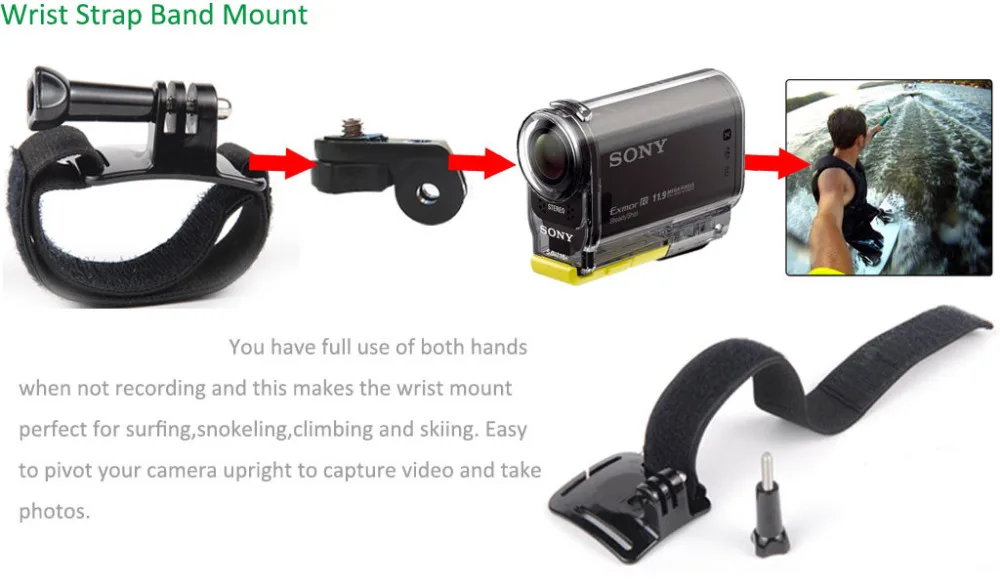 Наручный ремешок limitX для Sony RX0 X3000 X1000 AS300 AS200 AS100 AS50 AS30 AS20 AS15 AS10 AZ1 mini POV Экшн