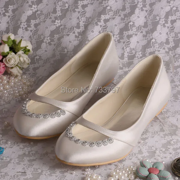 20 Colors Wedopus Custom Handmade Women Flat Bridal Shoes Wedding 20 Colors Wedopus Custom Handmade Women Flat Bridal Shoes Wedding Ballet Ivory Satin In S Flats From On Aliexpress Alibaba Group