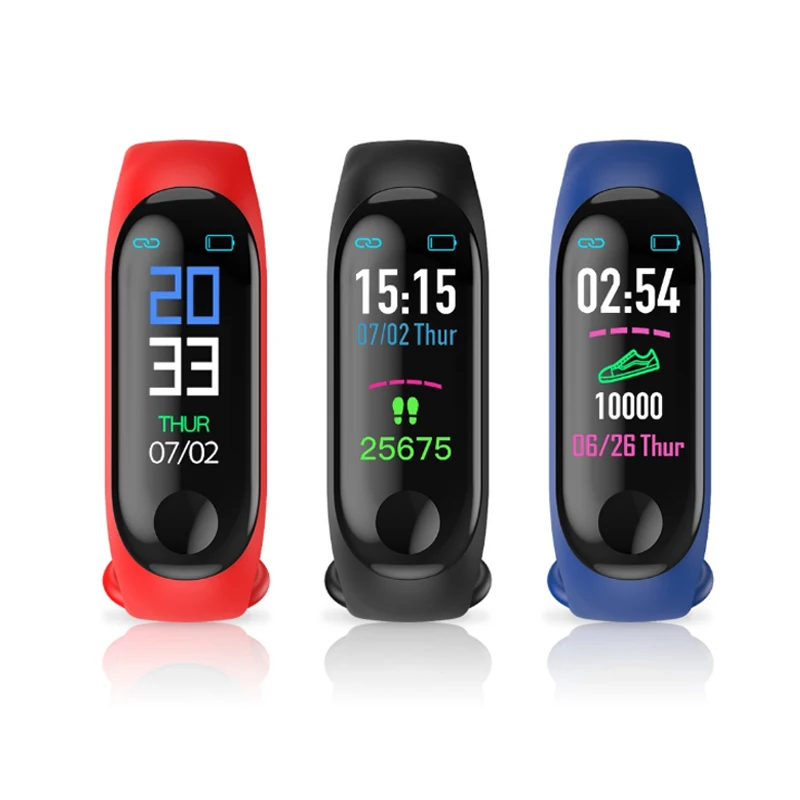 

2019 M3 Smart Watch Men Women Heart Rate Monitor Blood Pressure Fitness Tracker Smartwatch Sport Smart Band For IOS Android