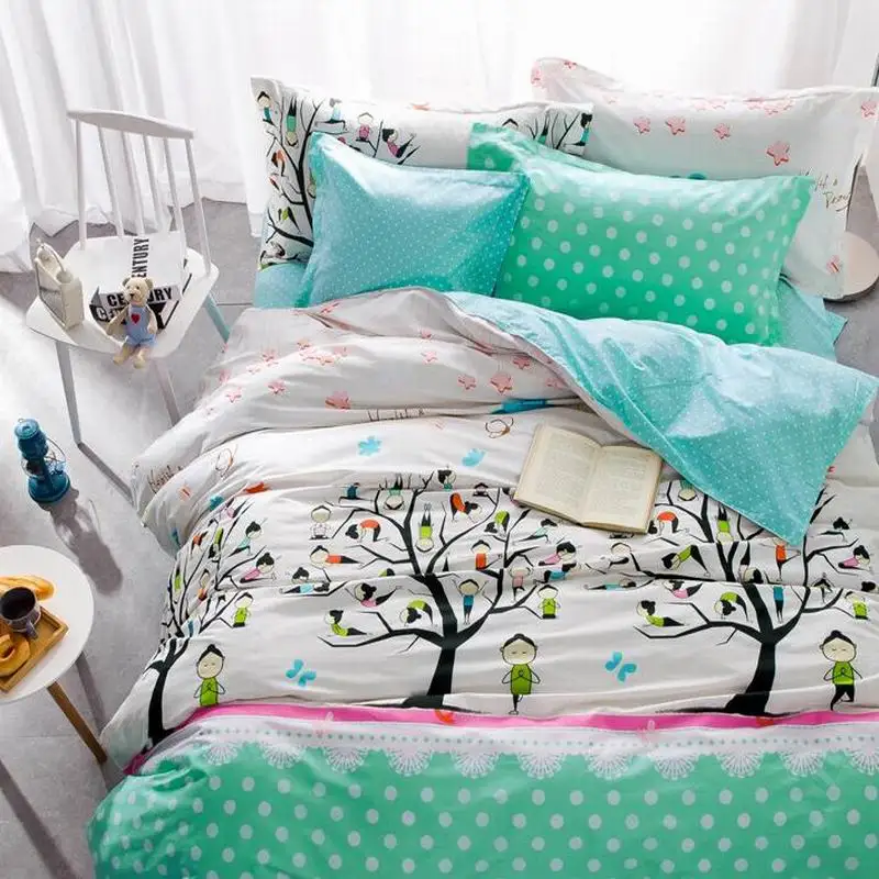 Cotton four set Bedding article Simple printing Yogain Bedding Sets