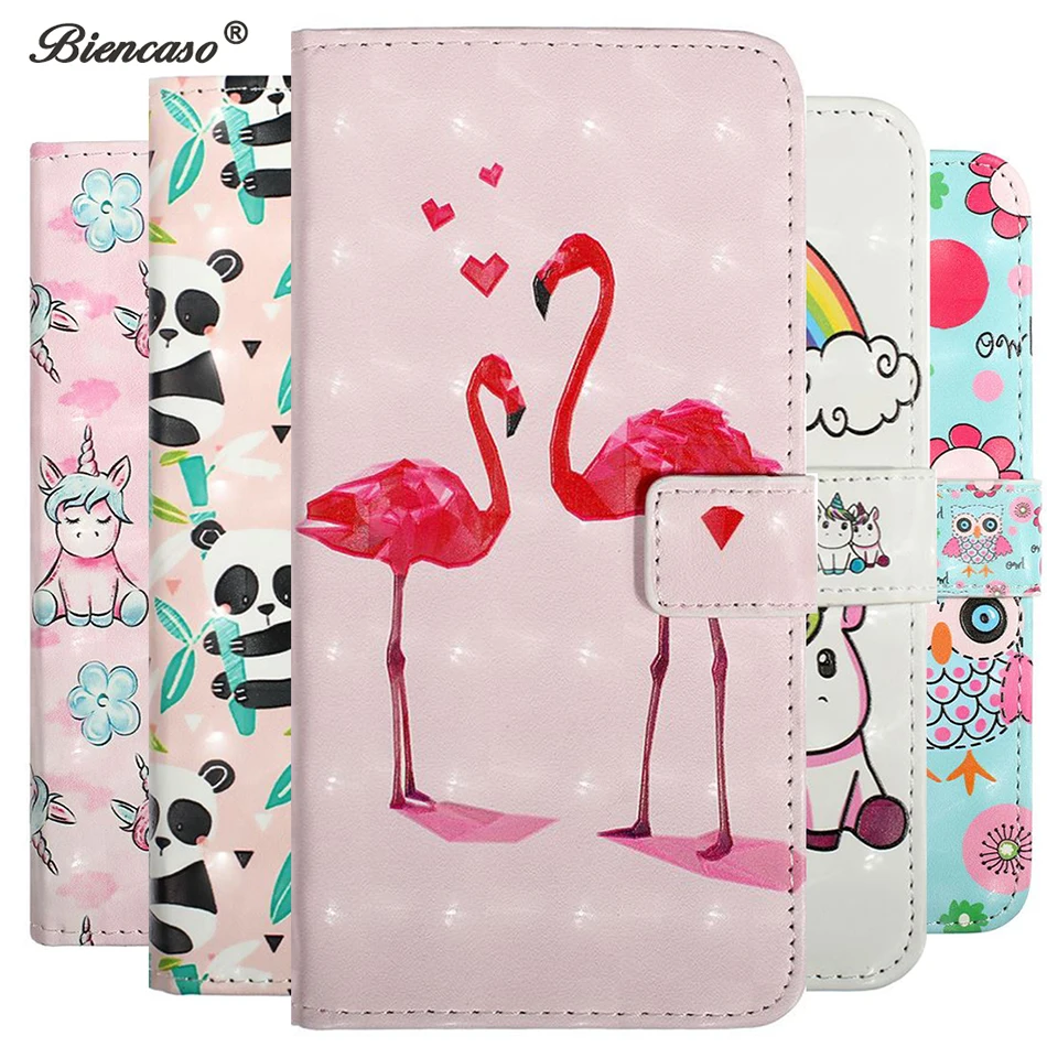 

Cute Cartoon Coque Wallet Flip Phone Case For Huawei Honor 10 Lite 7A P30 P20 Lite Mate 20 Lite Y6 Prime 2018 Y7 Pro 2019 Cover