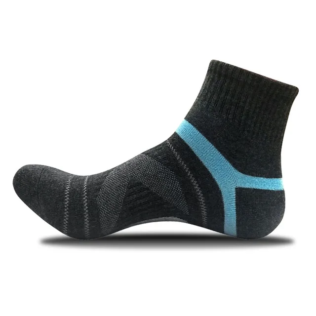 2020 Men's Compression Socks Men Merino Wool Black Ankle Cotton Socks Herren Socken Basketball Sports Compression Sock for Man 70079