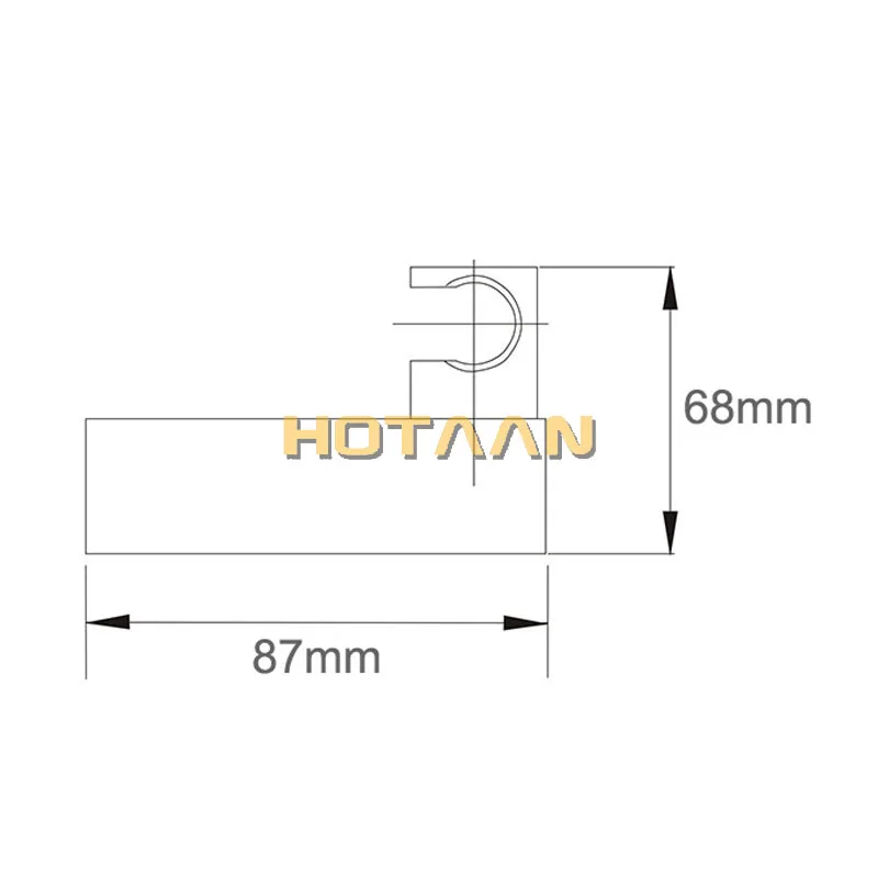 Квадратный хромированный ABS держатель для душа настенный ручной держатель для душа кронштейн, аксессуары для душа YT-5179