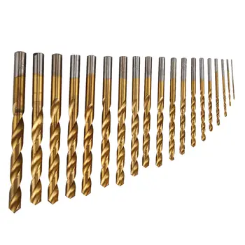 

MYLB-19pc titanium plated drill bit set, 1MM - 10MM HSS drill bit