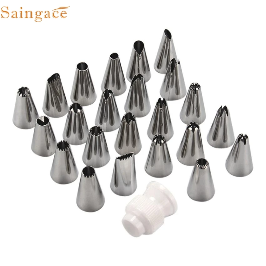 ma 7 mosunx business hot selling fast shipping 24pcs steel cake icing piping decorating nozzles tips - Wholesale Cake Decorating Supplies ma 7 mosunx business hot selling fast shipping 24pcs steel cake icing piping decorating nozzles tips - Wholesale Cake Decorating Supplies
