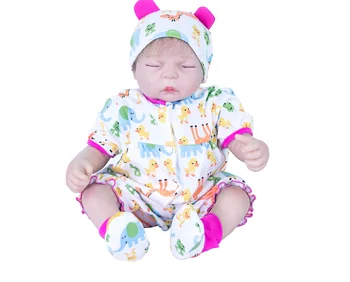 

NPK Boneca Reborn 19inch Soft Silicone Vinyl Dolls 47cm Soft Silicone Reborn Baby Doll Newborn Lifelike Bebes Reborn Dolls
