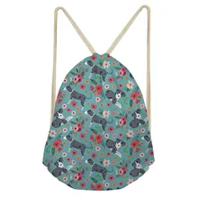 ThiKin 3D Catahoula принты Drawstring сумка для женщин школьная сумка для девочек мешочек с кулиской милые животные сумка на плечо для путешествий