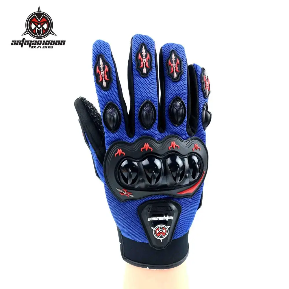 Мото rcycle перчатки Antman Union Sc-01 Luva moto queiro Guantes moto cicleta Luvas de moto велосипедные перчатки - Цвет: Blue