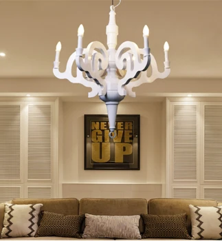 

ZYY Best Price Vintage Candle Droplight Pendant Lustre Luxury Modern Design Lighting Lmitation Wood Candle Chandelier