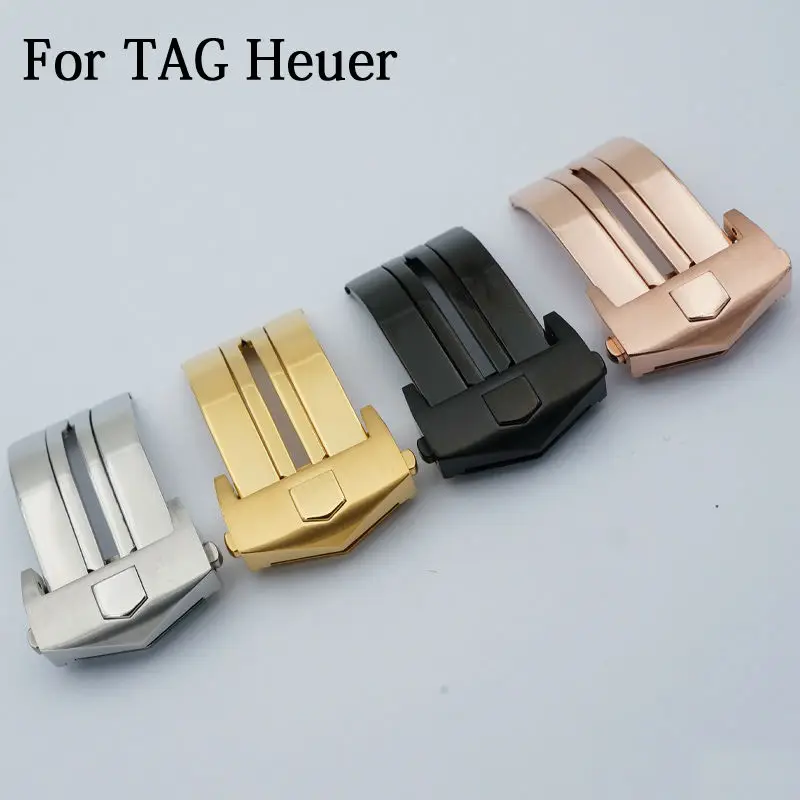 MAIKES New 18mm 20mm High Quality stainless steel Deployment Butterfly Buckle Watch Leather band Strap Clasp For Watchbands MAIKES New 18mm 20mm High Quality stainless steel Deployment Butterfly Buckle Watch Leather band Strap Clasp For Watchbands
