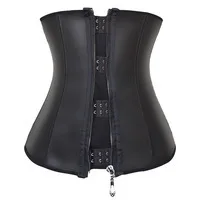 gaine amincissante Zipper waist training corsets bustiers latex waist cincher underbust sport body shaper waist trainer girdle