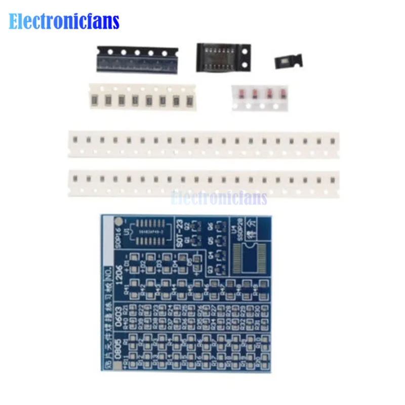 SMT SMD Component Welding Practice Board Soldering Practice DIY Kit Best diy electronic kit Component 5V