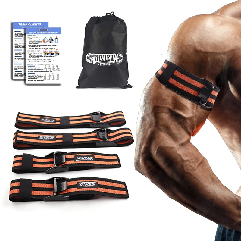 

BFR Occlusion Wraps Pro Resistance Bands Fitness Arm Leg Blaster Elastic Exercise Bands for Blood Flow Restriction Training