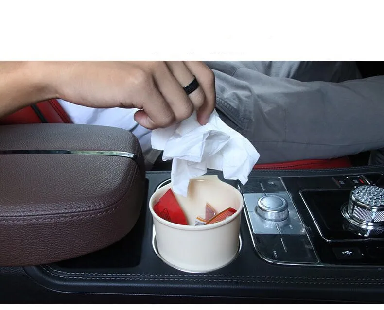 

Universal Car Trash Bin Auto Organizer Storage Box holder For Lada Granta seat leon renault polo opel insignia mitsubishi asx