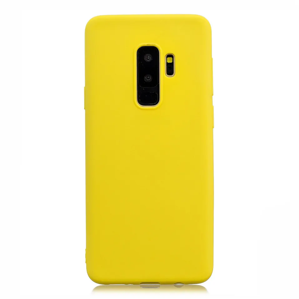 Candy Macaron Color Case For Samsung S6 S7 Edge S8 S9 plus 12