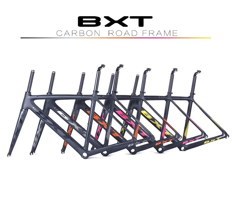 BXT carbon road bike frame, cheap carbon fiber bike road frame for sale