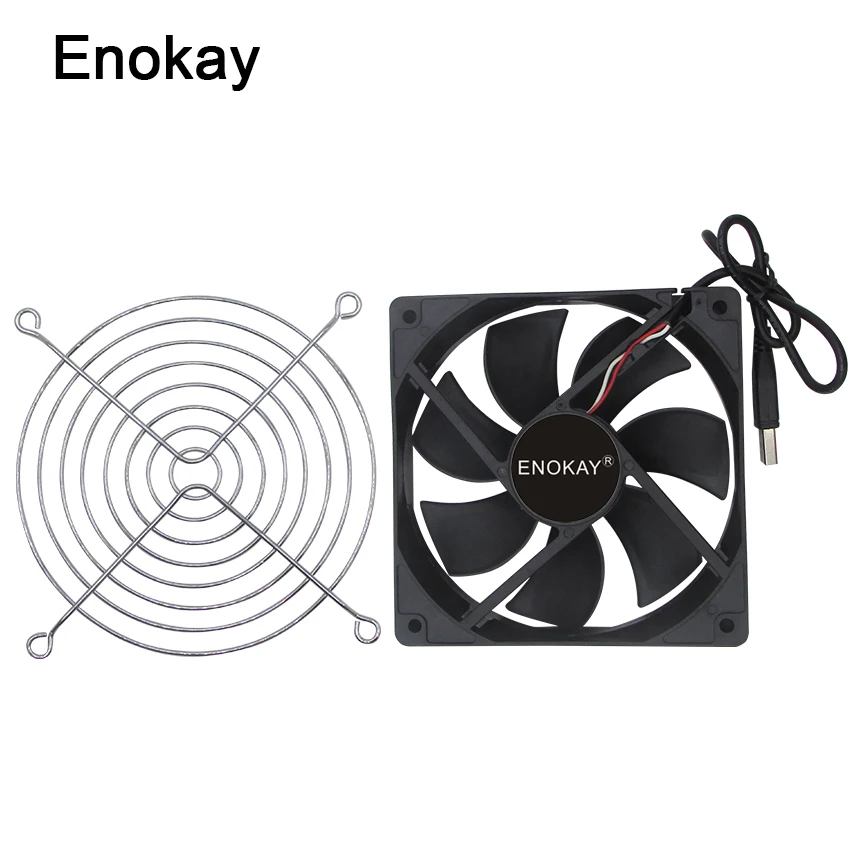 1 шт. разъем USB Enokay 5 в 12025 12 см 120x120x25 мм 120 охлаждающий вентилятор для компьютера с