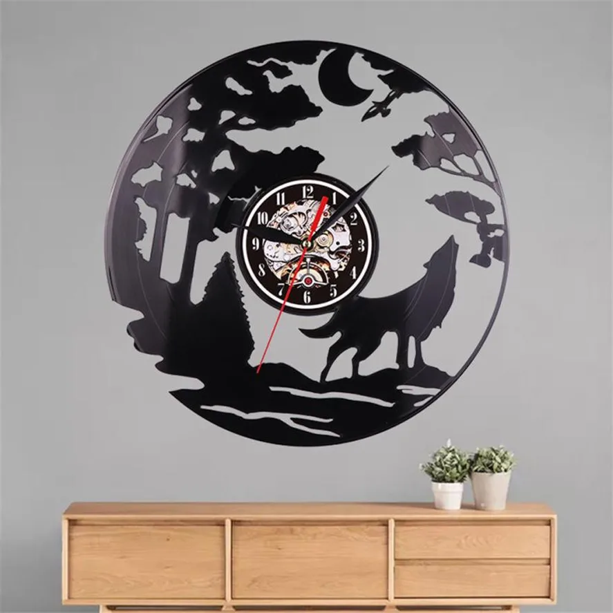 2018 New Wall Clocks 1PC Vinyl Wall Clock Art Gift Room Modern Home Record Vintage Decoration