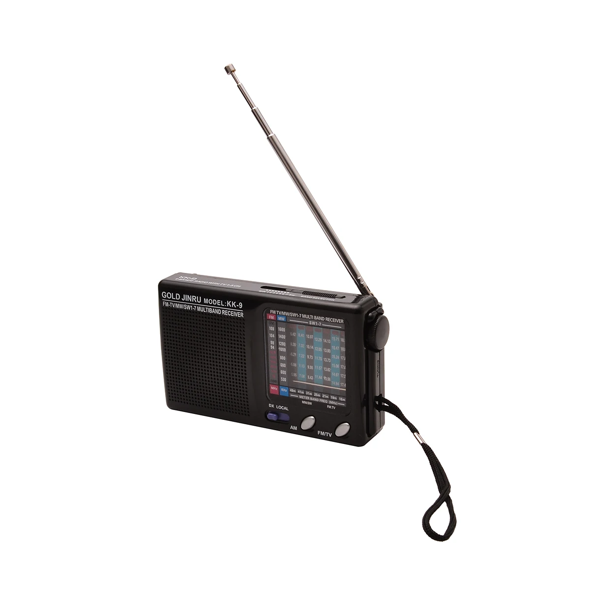1pc Portable Full Band Radio Professional World Band Radio Receiver Supports DSP AM/FM/MW/SW Stereo Mayitr