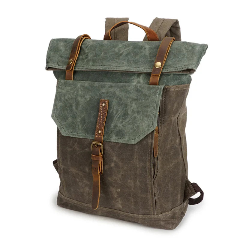 

European style Men Laptop Bags backpack vintage Canvas Backpacks Travel computer bag Large capacity Mochila for macbook lenovo