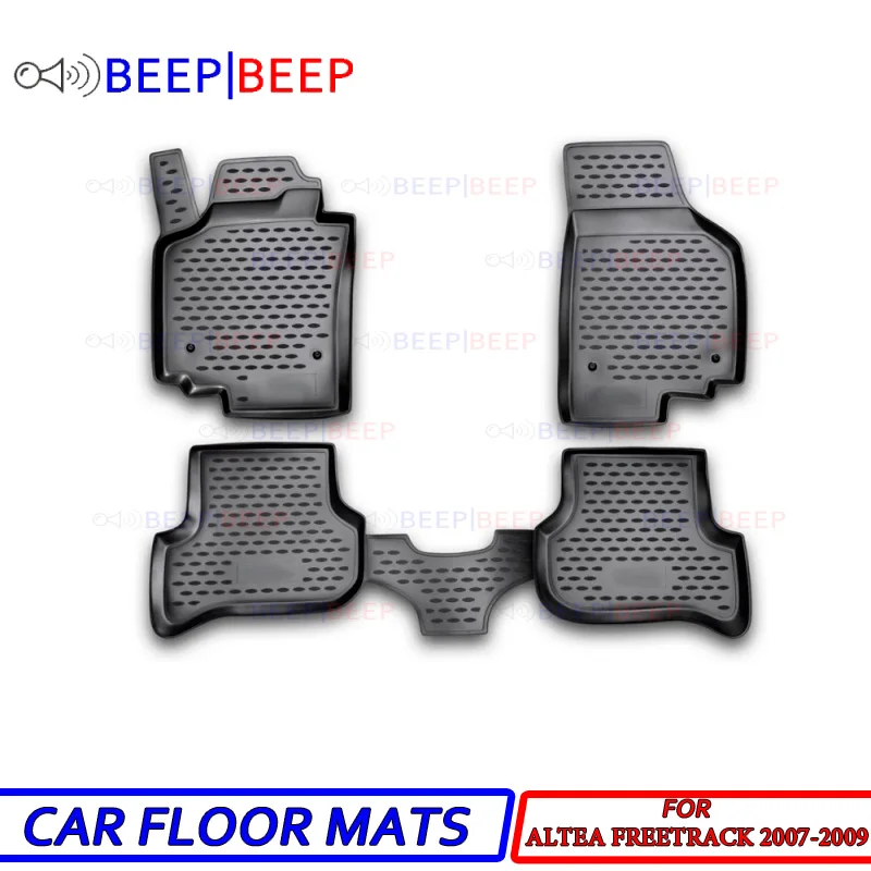 

For Seat Altea Freetrack 2007-2009 car floor mats carpets auto floor mat dust proof water proof car styling interior decoration
