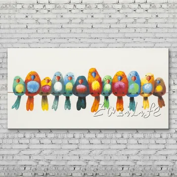 

Moes-Home-Collection-On-A-Wire-Painting-Print-on-Canvas-Oil painting On Canvas Wall Pictures Paintings For Living Room Wall art