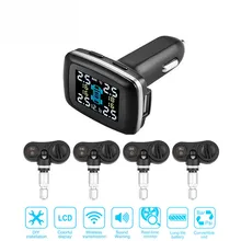 Беспроводной умный автомобиль TPMS 12 В цифровая система контроля давления в шинах сигнализация давления в шинах внешний и внутренний датчик TP620